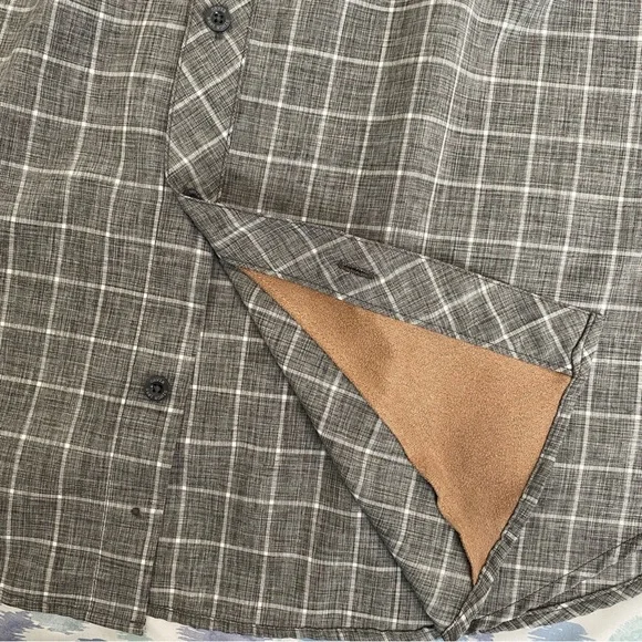 Orvis Mens Shirt Button Up Short Sleeve Gray Check Work Casual XXL - Picture 9 of 9